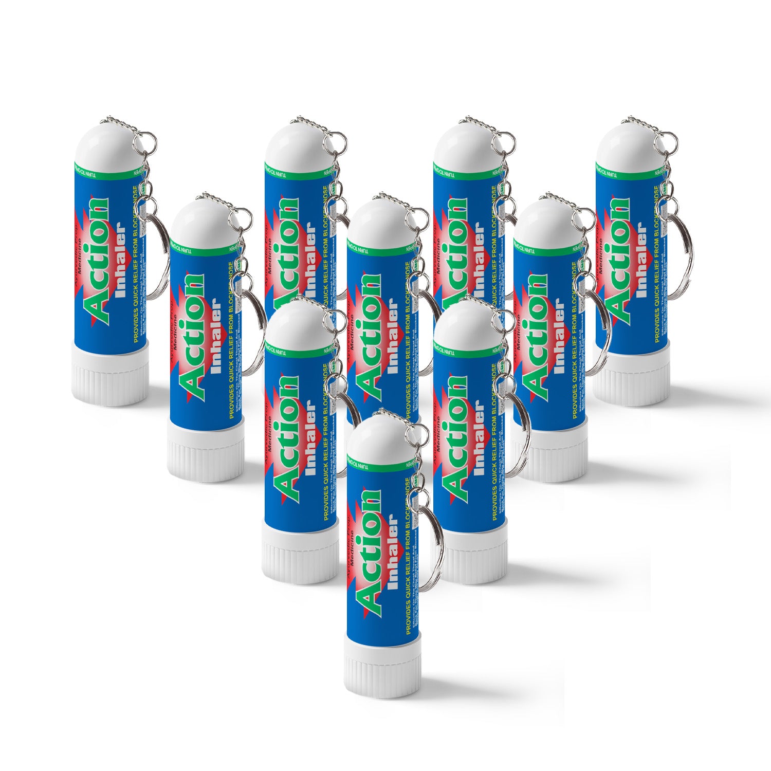 Action Pharma I Action Inhaler I Ayurvedic Proprietary Medicine I GMP Certified Company I Effective on the Chest Throat and Back for Three Way Relief from Blocked Nose, Cough and Body Aches I 0.5 ML