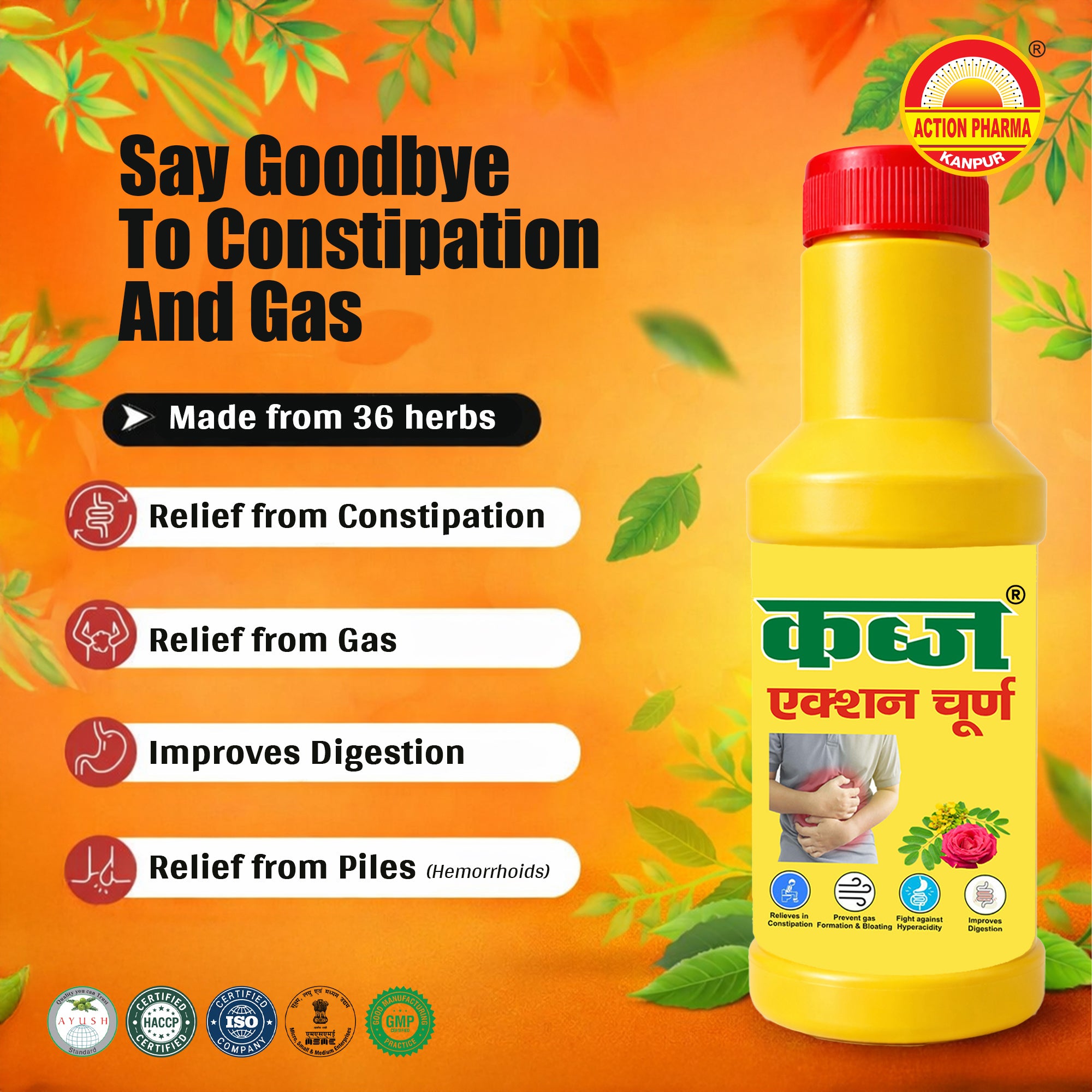 Kabj Action Churan I Ayurvedic Powder Medicine